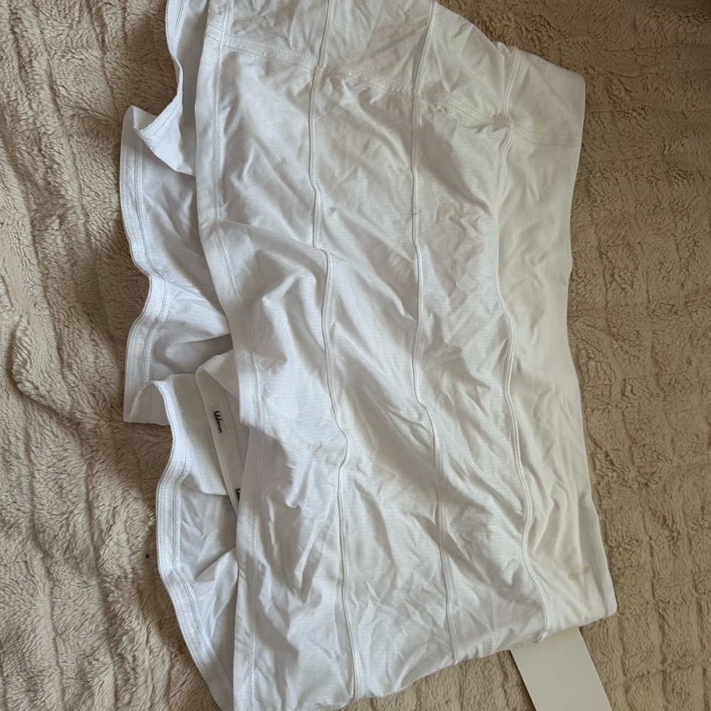 Lululemon White tennis Skirt